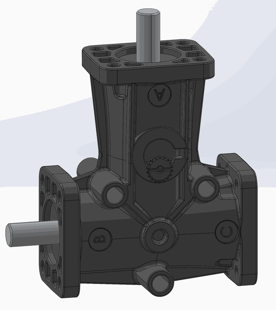 RIGHT ANGLE GEARBOX RBC 08-01 R.1/1