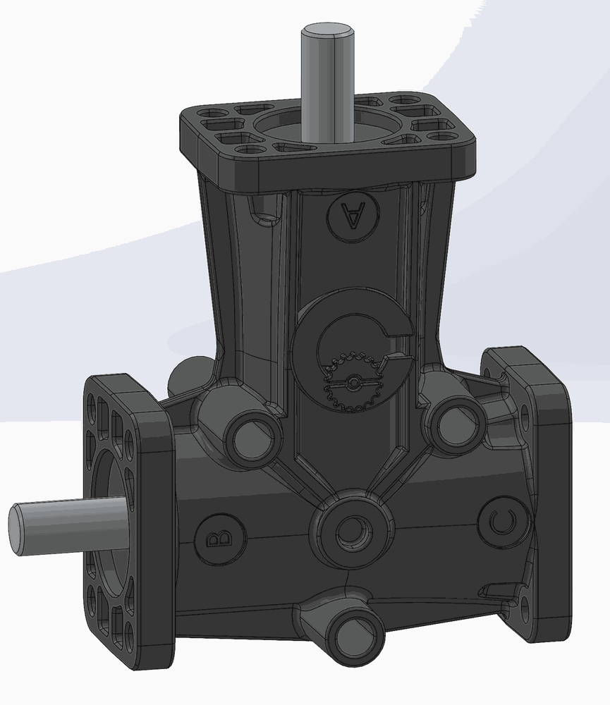 RIGHT ANGLE GEARBOX RBC 08-03 R.1/2