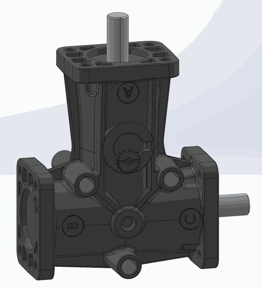 RIGHT ANGLE GEARBOX RBC 08-04 R.1/2