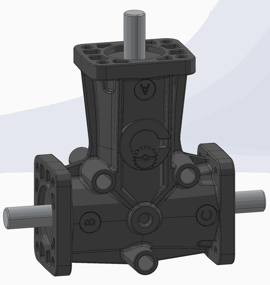 RIGHT ANGLE GEARBOX RBC 08-06 R.1/2