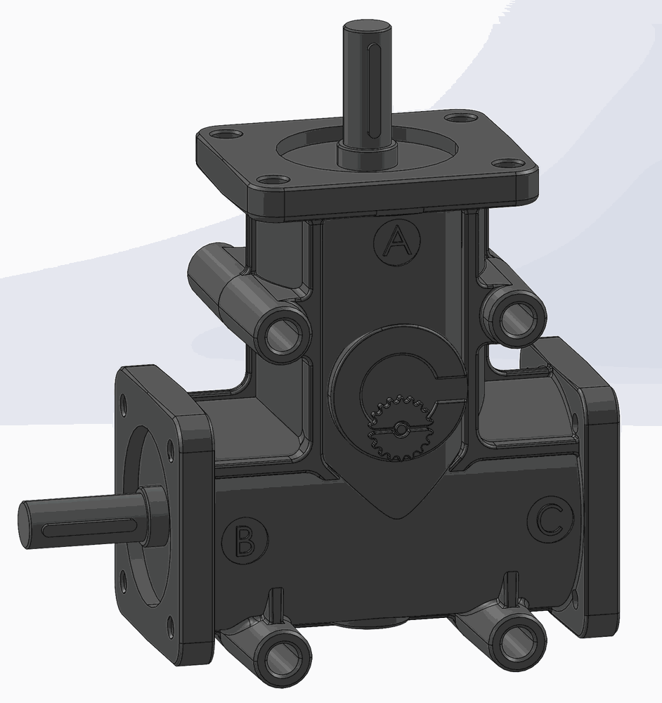 RIGHT ANGLE GEARBOX RPC 08-03 R.1/2