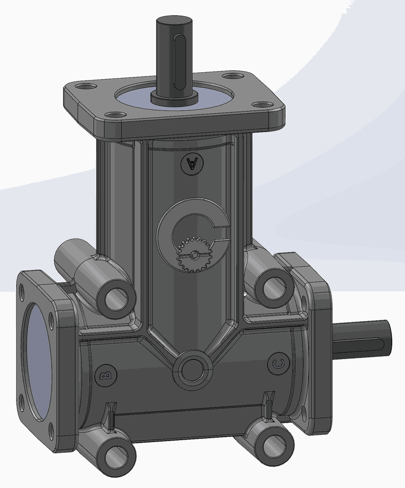 RIGHT ANGLE GEARBOX RPC 19-04 R.1/2
